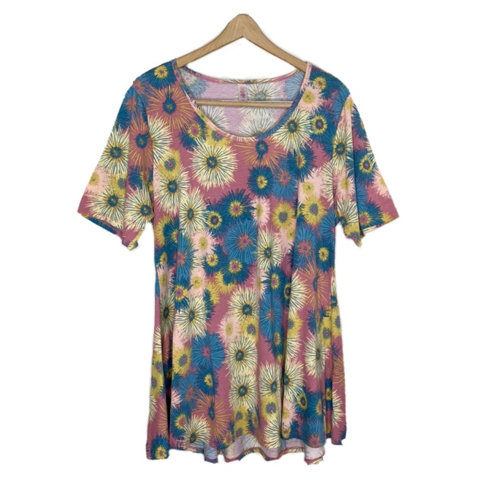 LuLaRoe Abstract Floral Perfect T Size XL